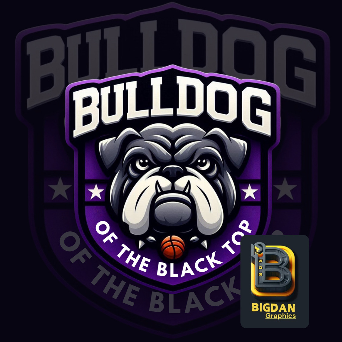 Bulldog Off the Blacktop logo design